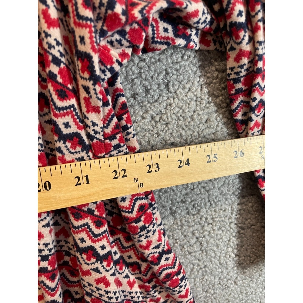 Overworet'y Multi Color Reds, Plus Size Top Size 5X Soft , Rounded Hem - Picture 3 of 6